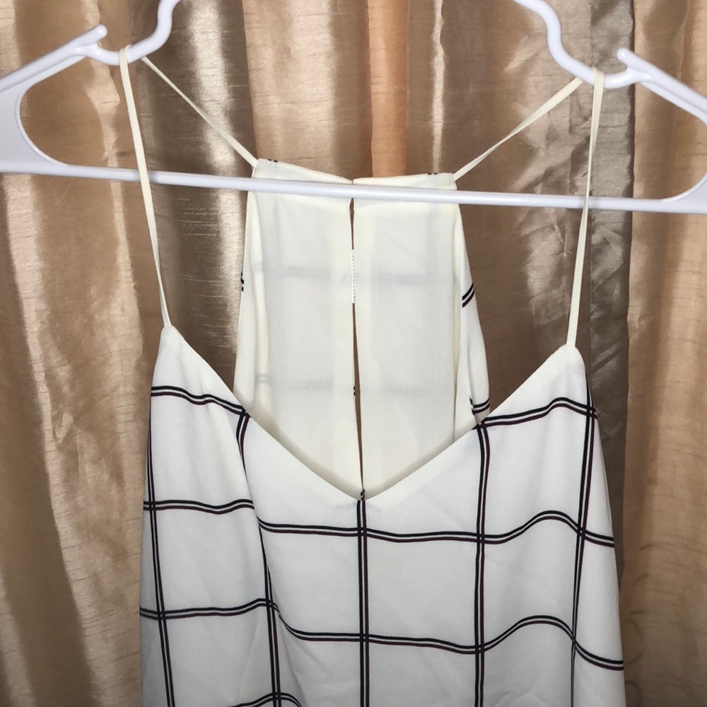 Reversible plaid cami